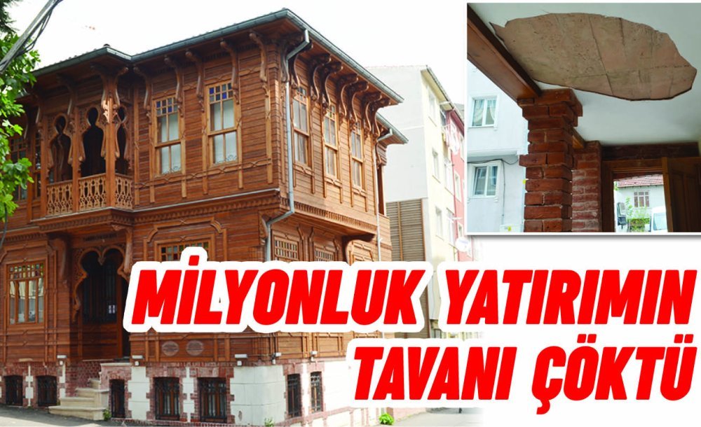 Tarihi Çorlu Evi'nin Tavanı Nihayet Yapıldı 