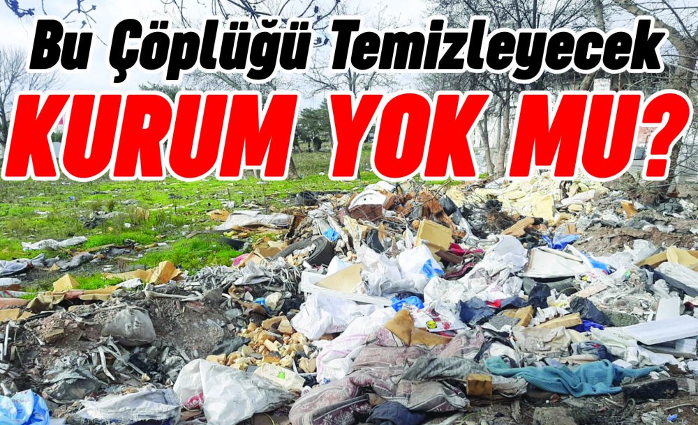 Bu Çöplüğü Temizleyecek Kurum Yok Mu?