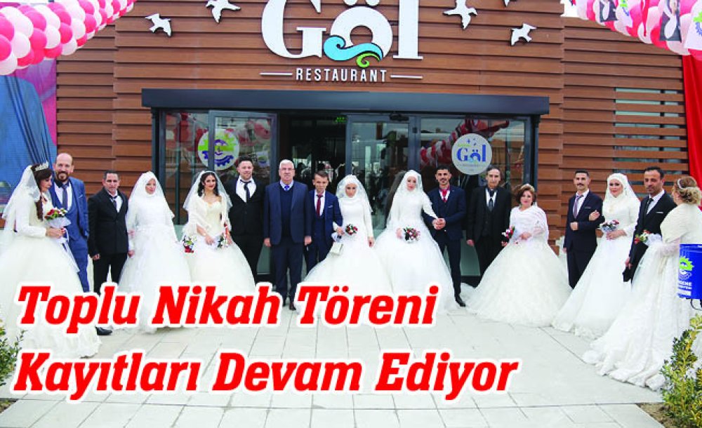 Toplu Nikah Töreni Kayıtları Devam Ediyor