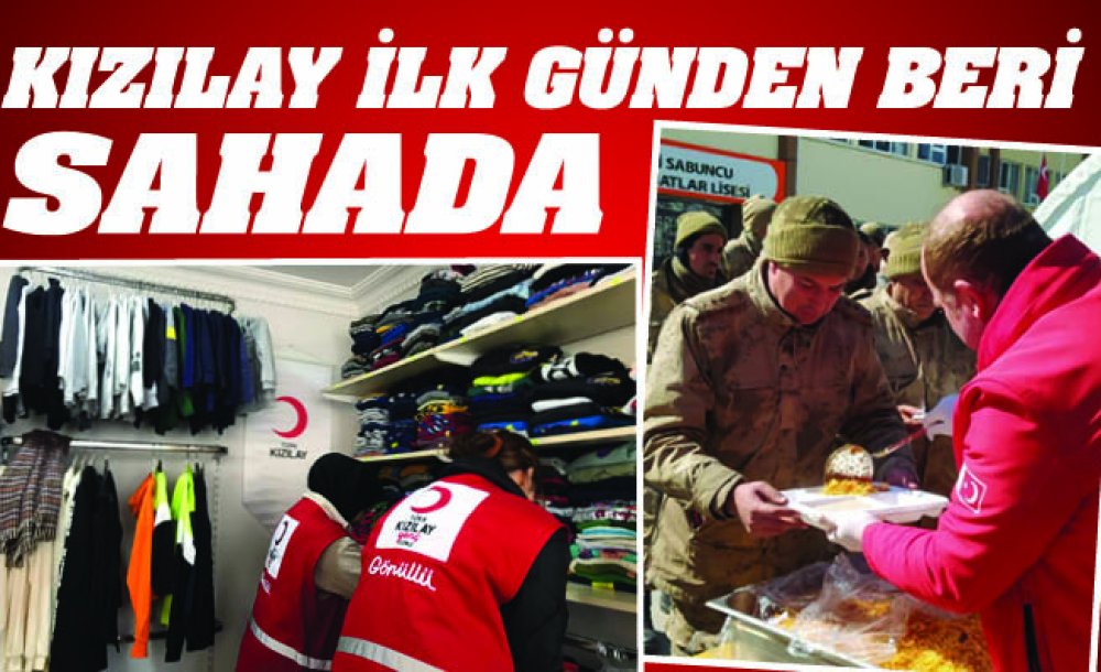 Kızılay İlk Günden Beri Sahada