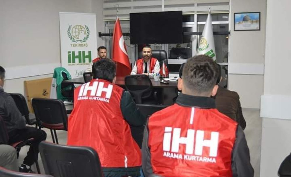 İhh Tekirdağ'da Arama Kurtarma Ekibi Kuruyor