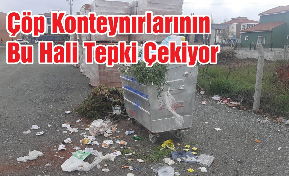 Çöp Konteynırlarının Bu Hali Tepki Çekiyor