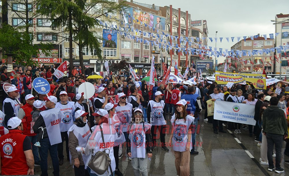 1 Mayıs Çorlu'da Coşkuyla Kutlandı 