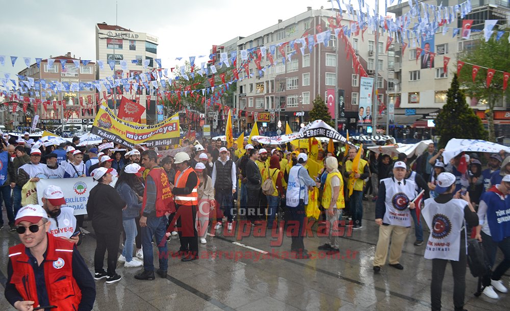 1 Mayıs Çorlu'da Coşkuyla Kutlandı 