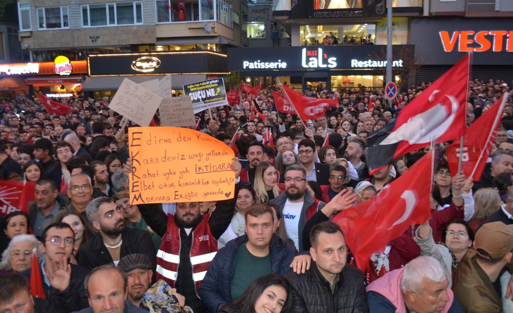 Çorlu'da İmamoğlu Coşkusu Yaşandı 