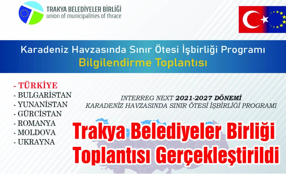 Trakya Belediyeler Birliği Toplantısı Gerçekleştirildi