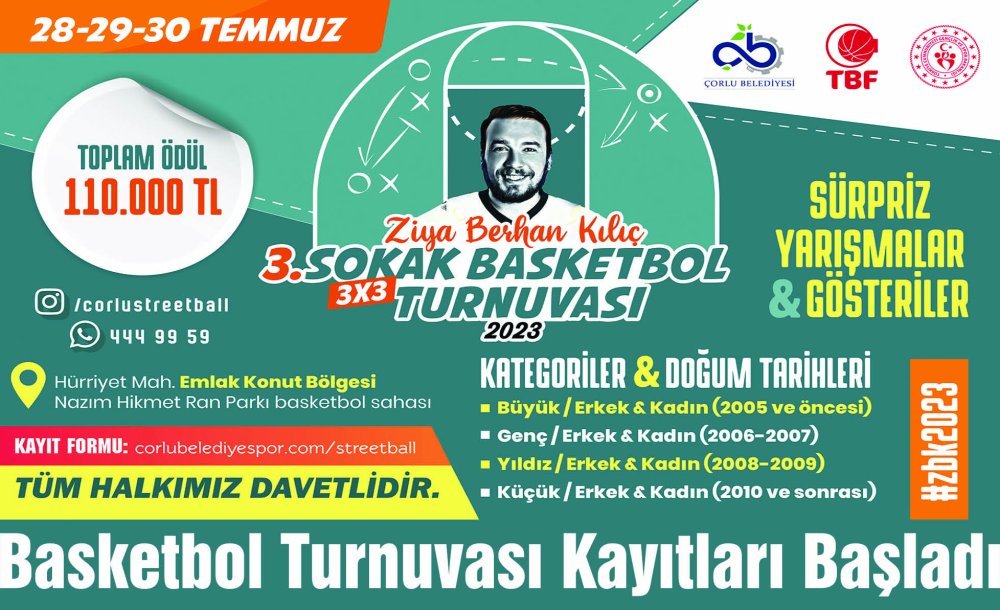 Basketbol Turnuvası Kayıtları Başladı