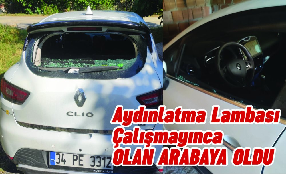 Aydınlatma Lambası Çalışmayınca Olan Arabaya Oldu