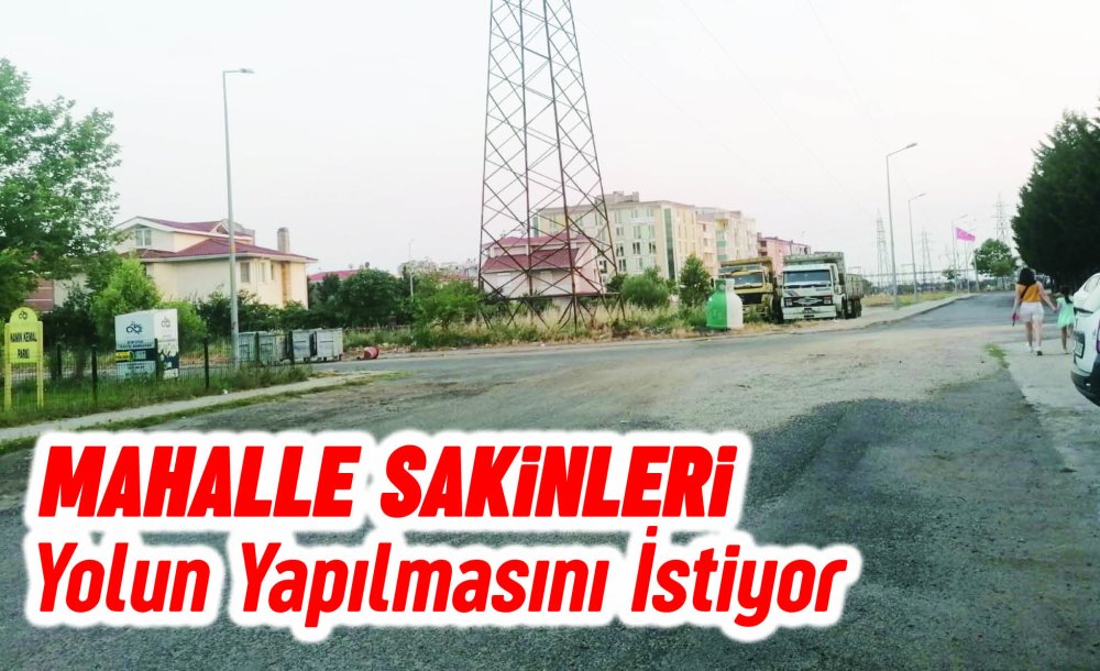 Mahalle Sakinleri Yolun Yapılmasını İstiyor 