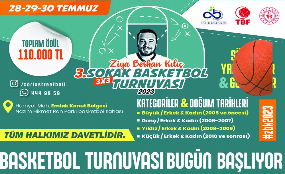 Basketbol Turnuvası Bugün Başlıyor