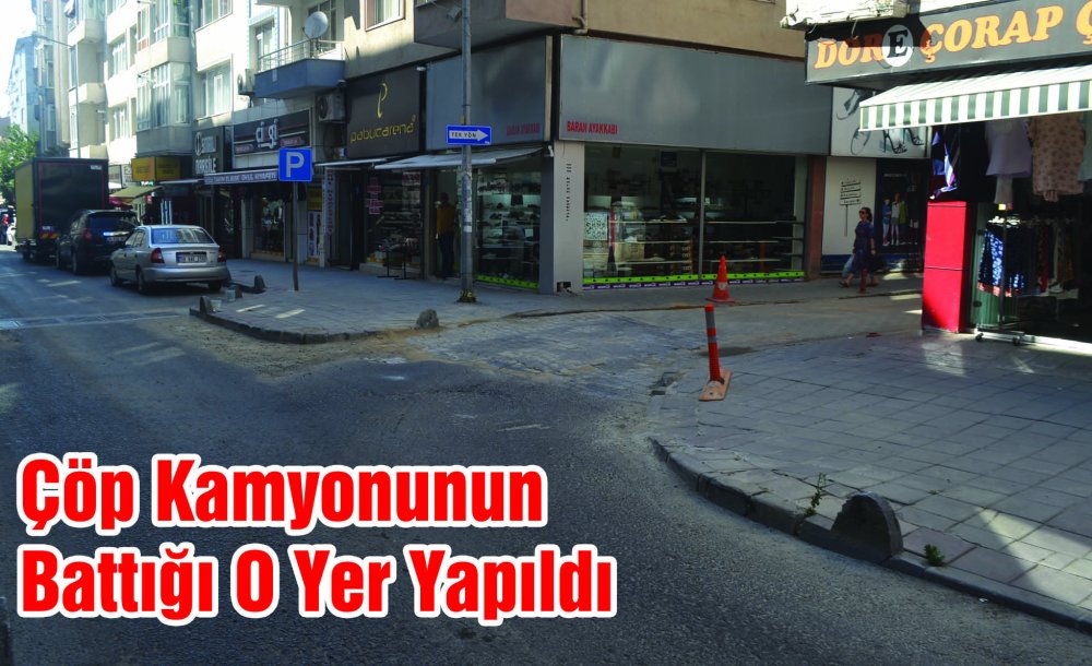 Çöp Kamyonunun Battığı O Yer Yapıldı 