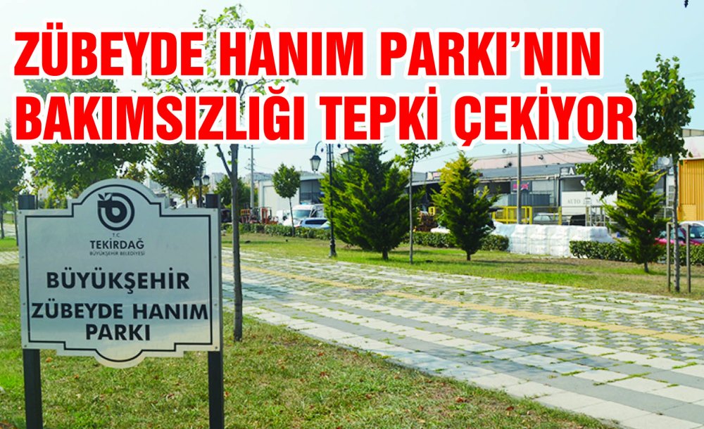 Zübeyde Hanım Parkı'nın Bakımsızlığı Tepki Çekiyor