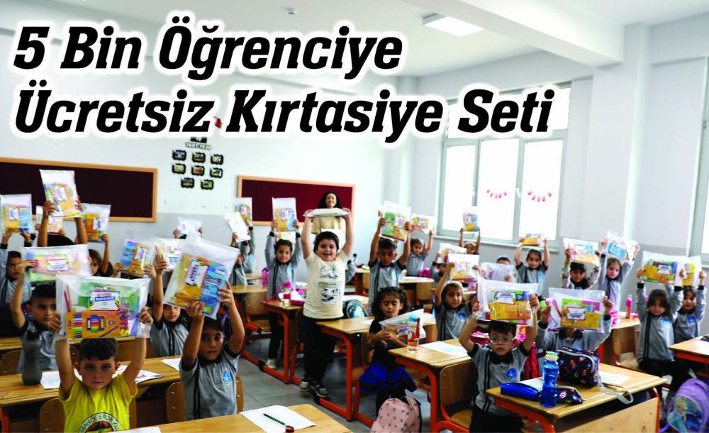 5 Bin Öğrenciye Ücretsiz Kırtasiye Seti