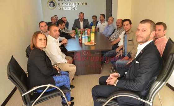 Chp Tekirdağ Milletvekili Köprülü`den Çorlu Gazeteciler Derneği`ne Ziyaret