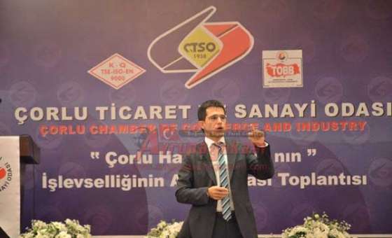 Türk Hava Yolları Bölgesel Uçuşlar Başkanı İbrahim Doğan;  “Önceliğimiz Çorlu, Çorlu İçin İşimizi Gücümüzü Bırakırız”