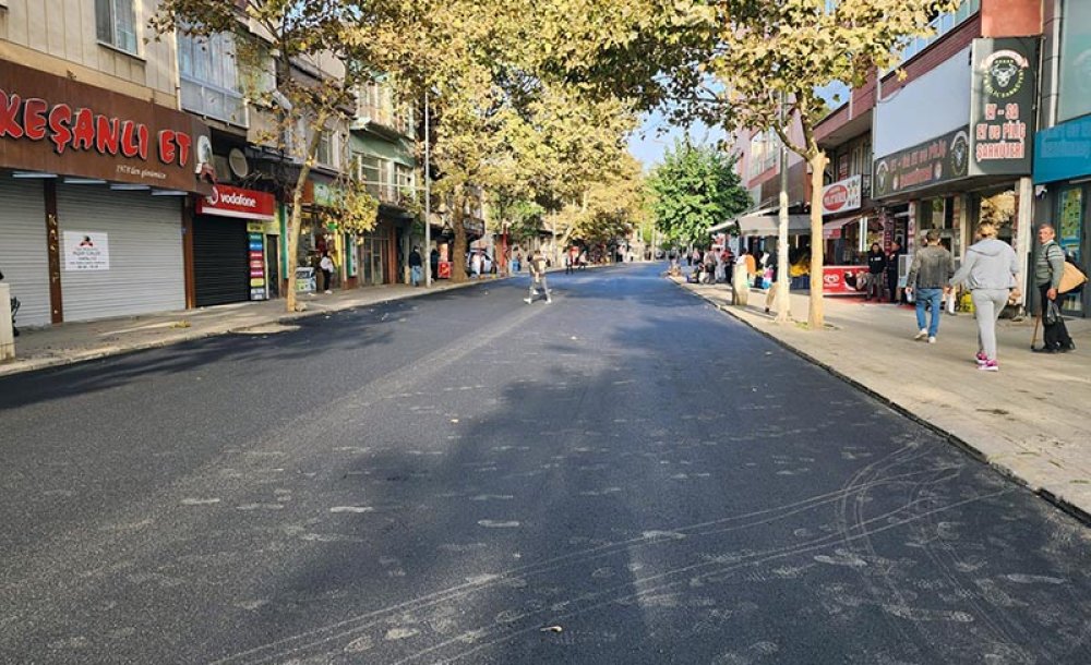 Omurtak Caddesi'ndeki Asfalt Tamamlandı 