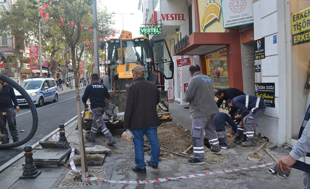 Teski̇ Omurtak Caddesi'nde Çalışma Yaptı