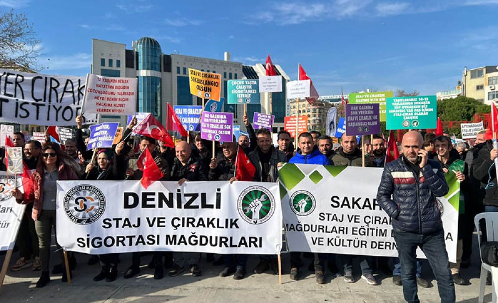 Staj Ve Çıraklık Mağdurları Büyük İstanbul Mitinginde Buluştu