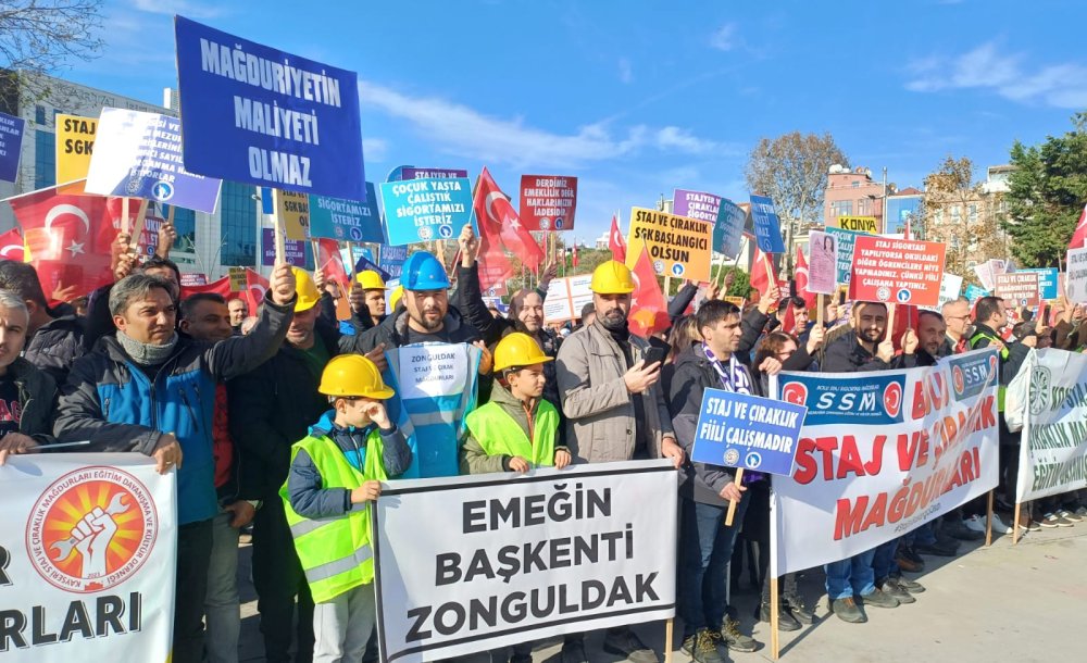 Staj Ve Çıraklık Mağdurları Büyük İstanbul Mitinginde Buluştu