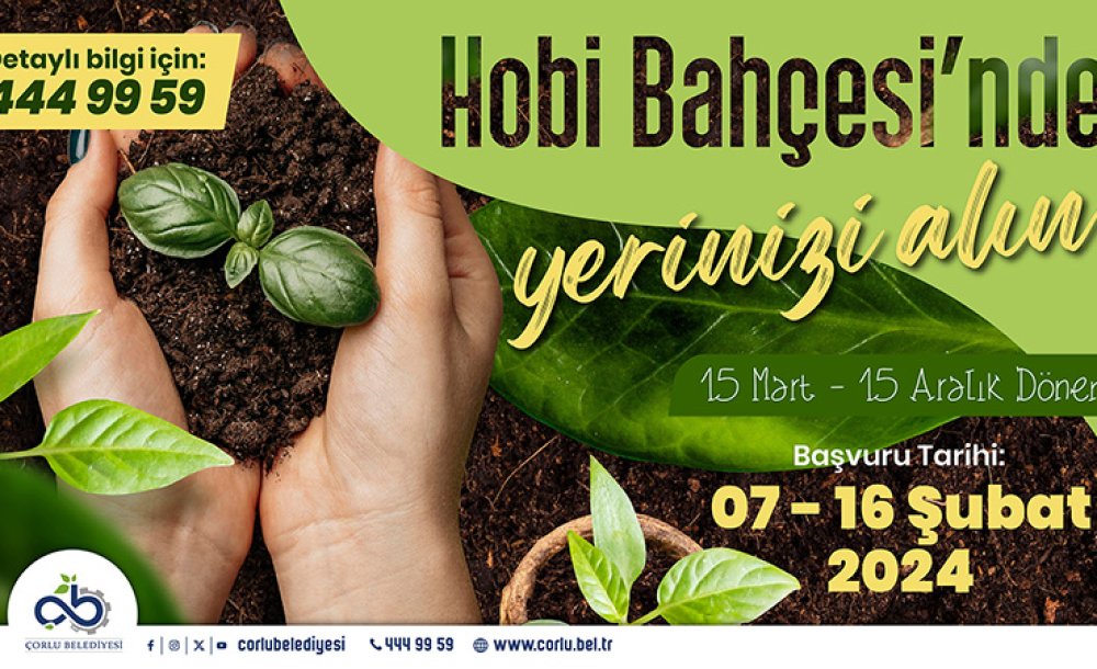 Hobi Bahçeleri İçin Ek Talep