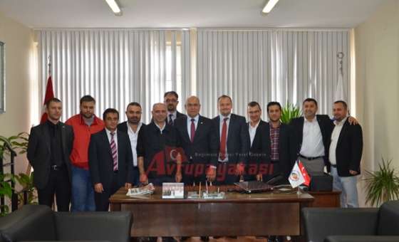 Çorlu Gazeteciler Derneği`nden Çorlu Tso Meclis Başkanı Akgün`e Ziyaret