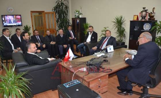 Çorlu Gazeteciler Derneği`nden Çorlu Tso Meclis Başkanı Akgün`e Ziyaret