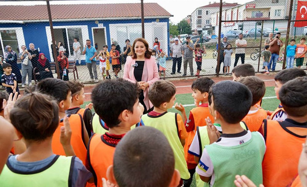 Ergene Belediyesi Yaz Futbol Kursu Tamamlandı