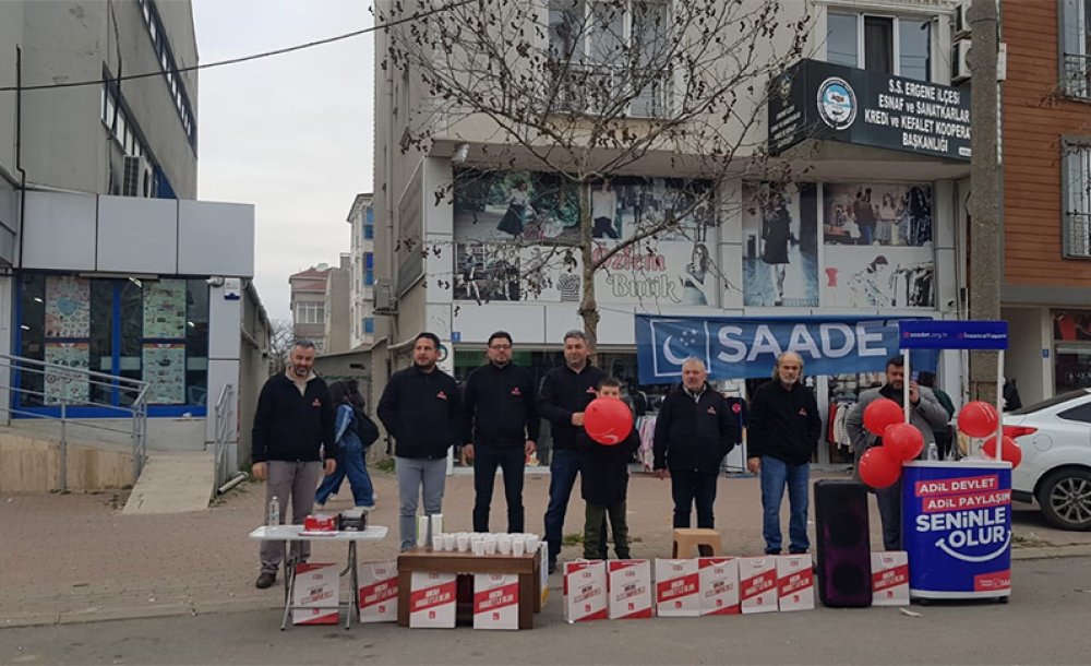 Saadet Partisi Ergene'de Çalışma Yaptı 