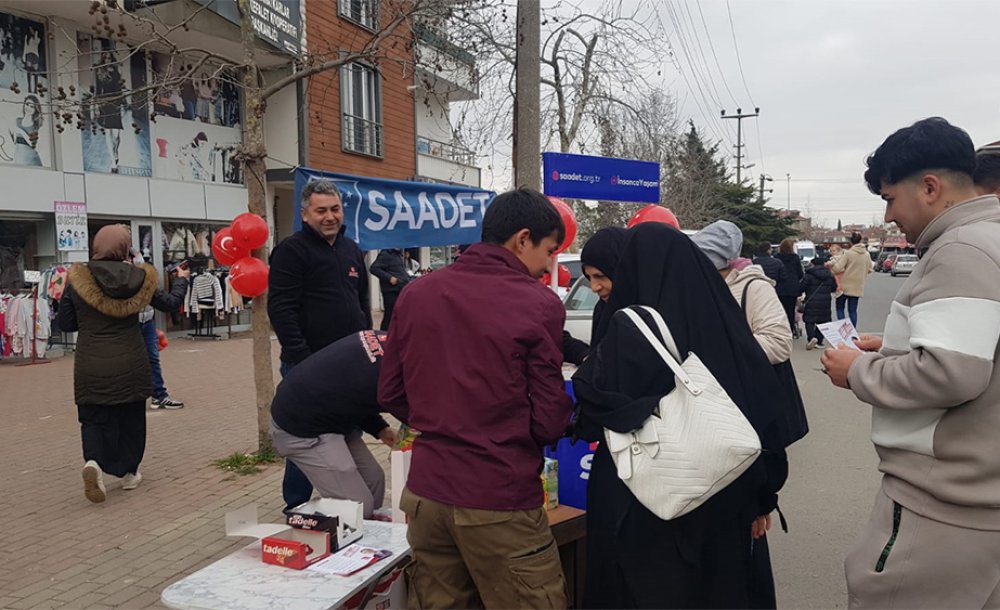 Saadet Partisi Ergene'de Çalışma Yaptı 