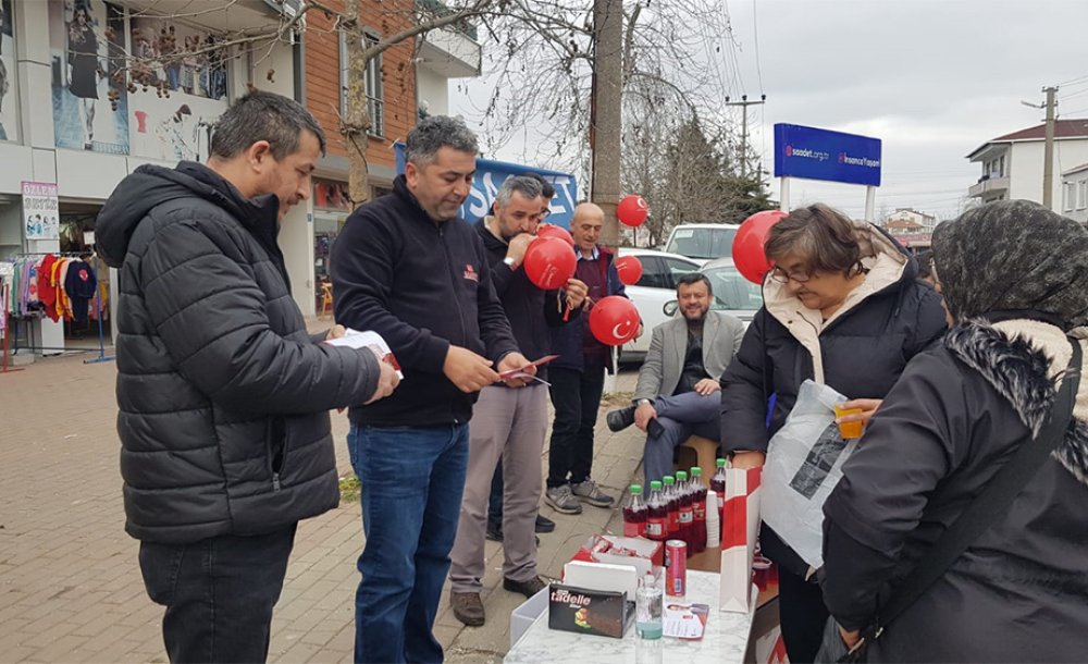 Saadet Partisi Ergene'de Çalışma Yaptı 