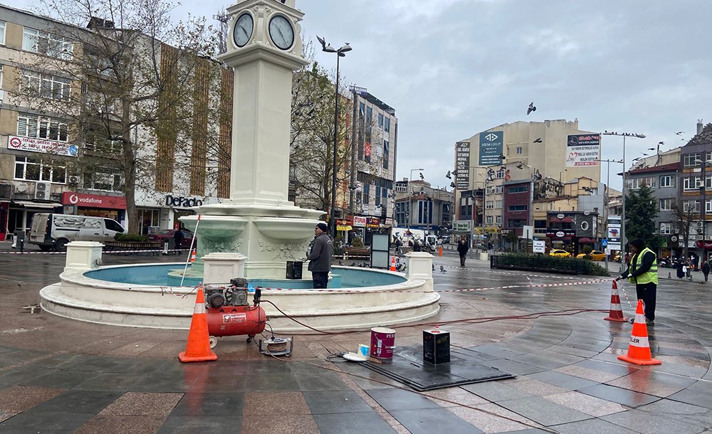 Saatli Havuza Bakım Yapıldı 