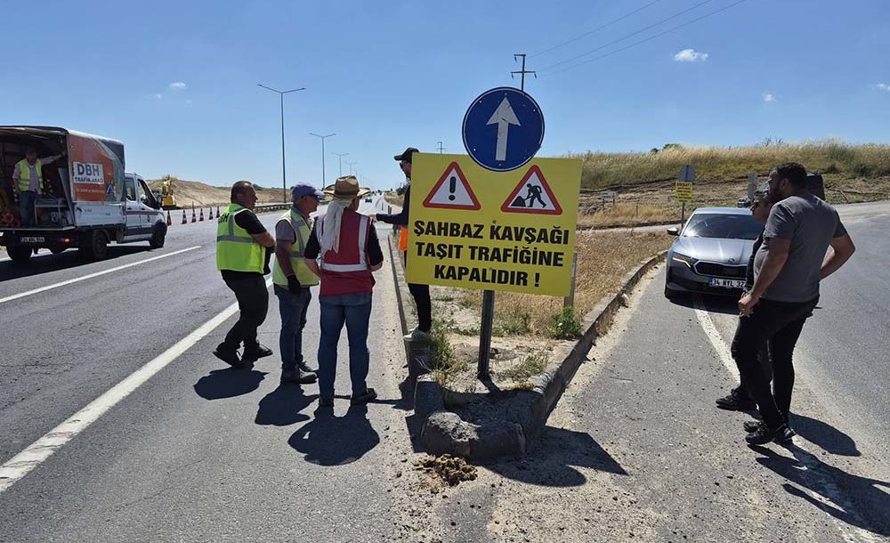 Şahpaz Kavşağı Trafiğe Kapatıldı