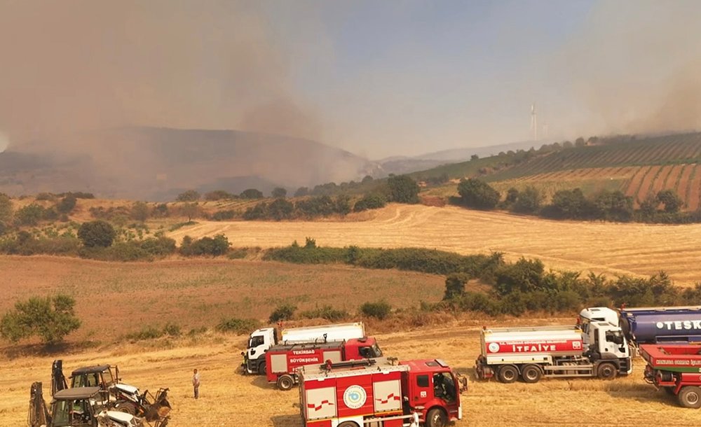 Şarköy'deki Yangın Kontrol Altına Alındı 