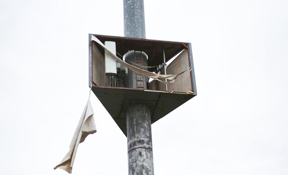 Şiddetli Rüzgar Bu Kez Baz İstasyonunu Vurdu