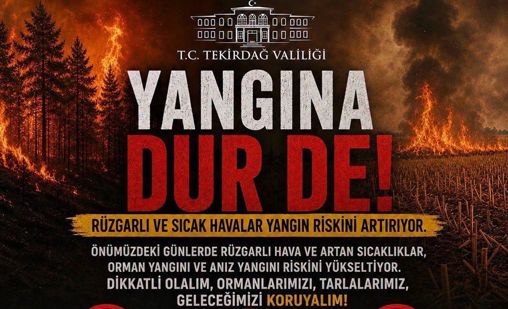 Tekirdağ Valiliğinden Peş Peşe Kritik Uyarılar