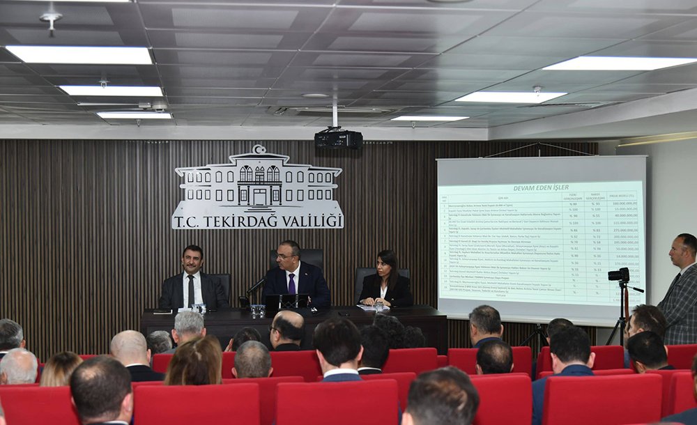 Tekirdağ'da Kamu Hizmetleri Ve Yatırımlar Masaya Yatırıldı