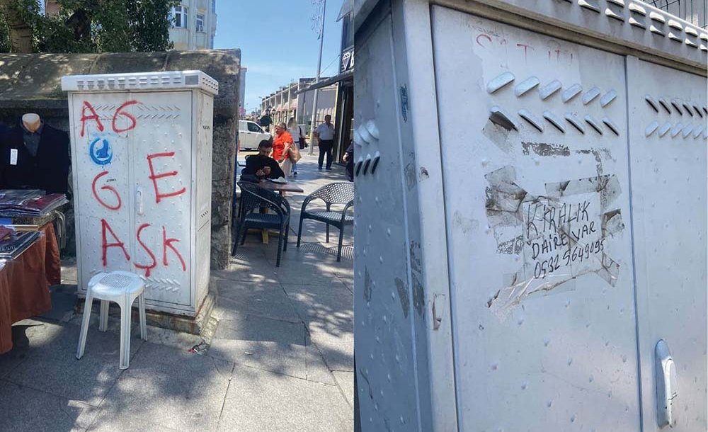 Trafolardaki Yazı Ve İlanlar Tepki Çekiyor