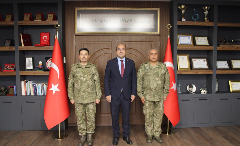 Tuğgeneral Koçbay'dan Kaymakam Duman'a Ziyaret