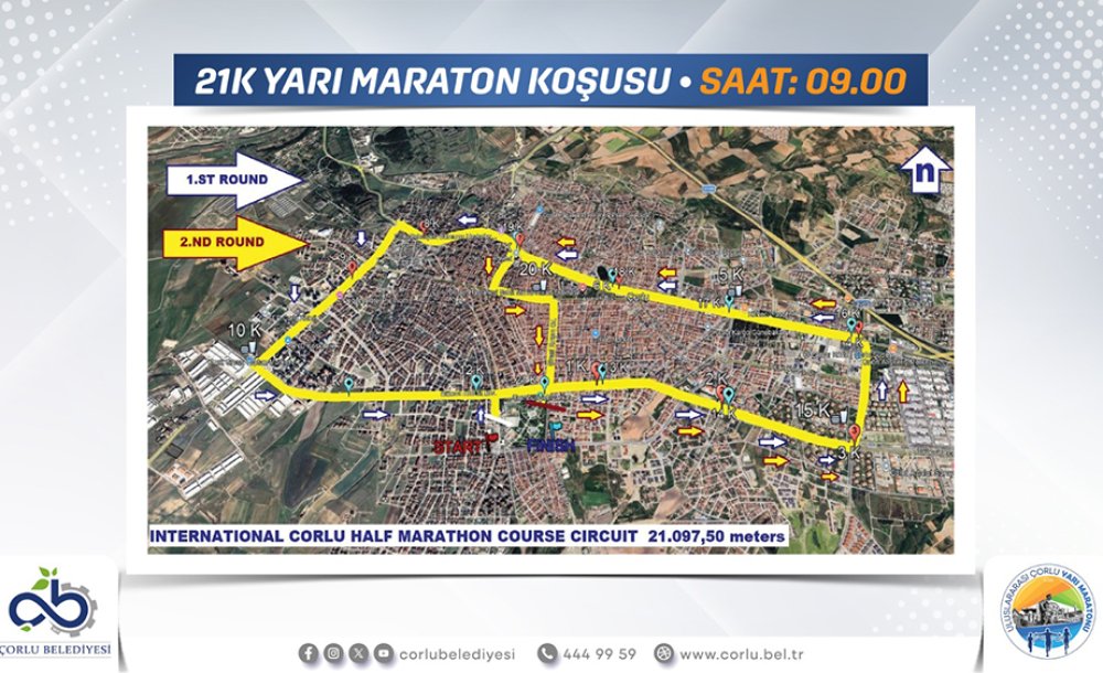 Yarın Çorlu'da Bu Yollar Kapanacak!