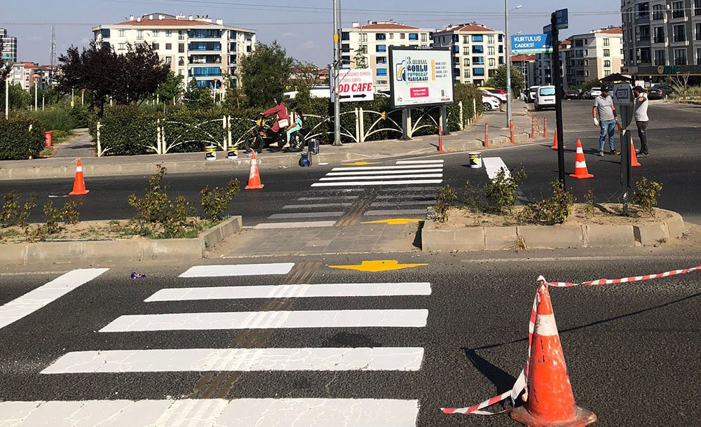 Yaya Geçitleri Boyandı 