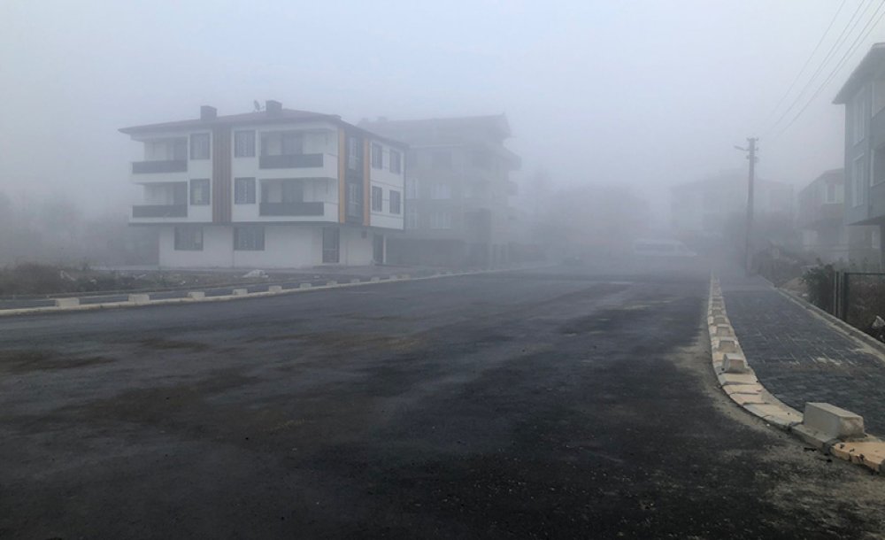 Yoğun Sis Çorlu'da Etkili Oldu 