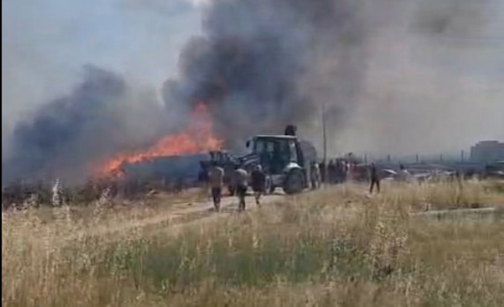 Zafer Mahallesi'nde Korkutan Yangın 
