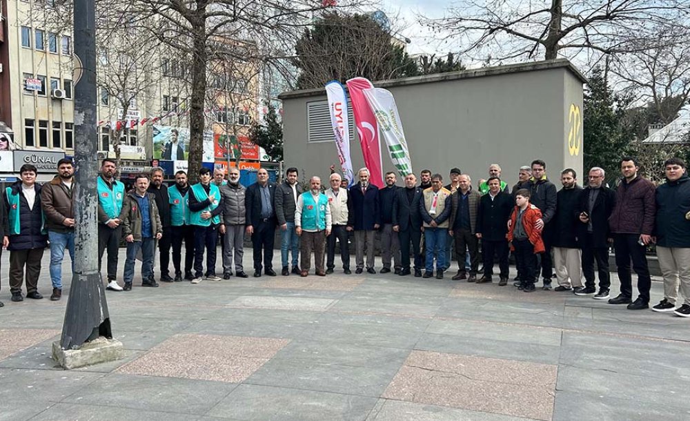 “Zalimlere Lanet, Mazlumlara Destek”