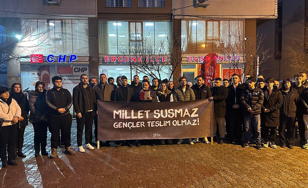 Chp Gençlik Kollari Ergene'de Açiklama Yapti