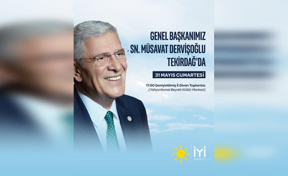 Müsavat Dervişoğlu Tekirdağ'a Geliyor