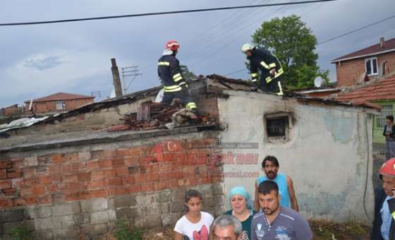 Çorlu'da Yangın