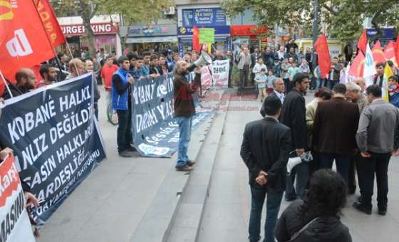 Çorlu'da Kobani Eylemi