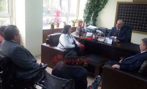 Sakatlar Derneğinin Yeni Yönetiminden Kaymakam Kılıç`a Ziyaret