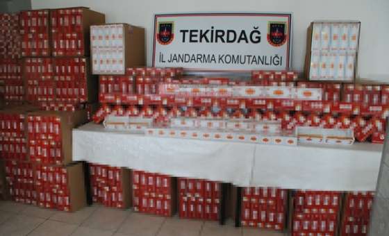 Çorlu Jandarmasından Kaçak Sigara Operasyonu
