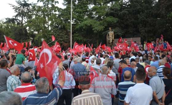 Chp Çorlu İlçe Örgütü`nden Teröre Lanet